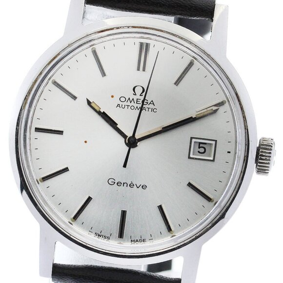 OMEGA Geneve 166.0098 Date Cal.1481 Silver Dial Automatic Men's Watch_87486